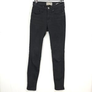 Everlane Skinny Jeans Women 24 High Rise Stretch Black‎ Minimalist